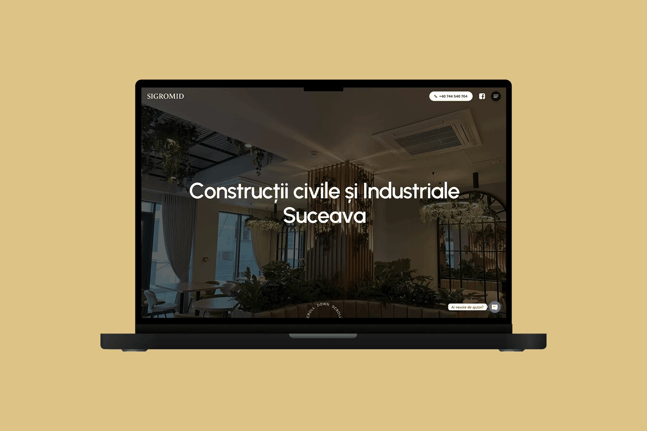 Sigromid Construct — dominanță online prin rețea de sateliți
