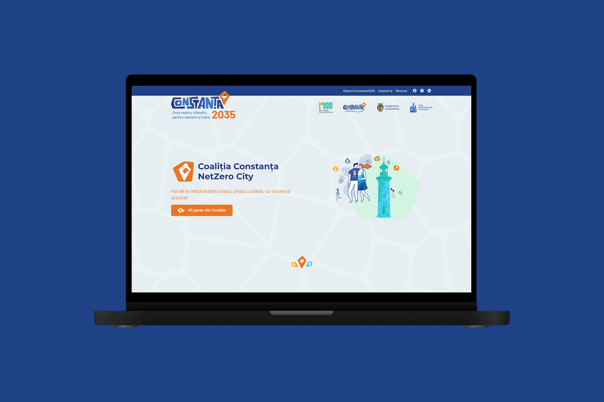 Proiect web Acid Studios — platforma Constanța 2035