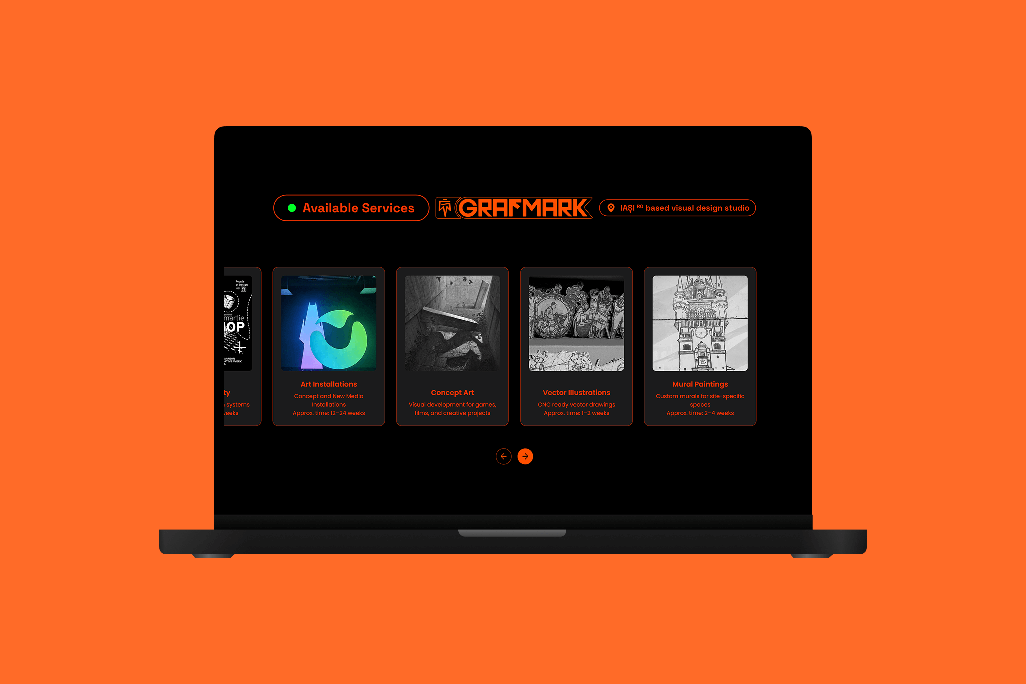 Grafo — portofoliu vizual cross-media proiectat de Acid Studios