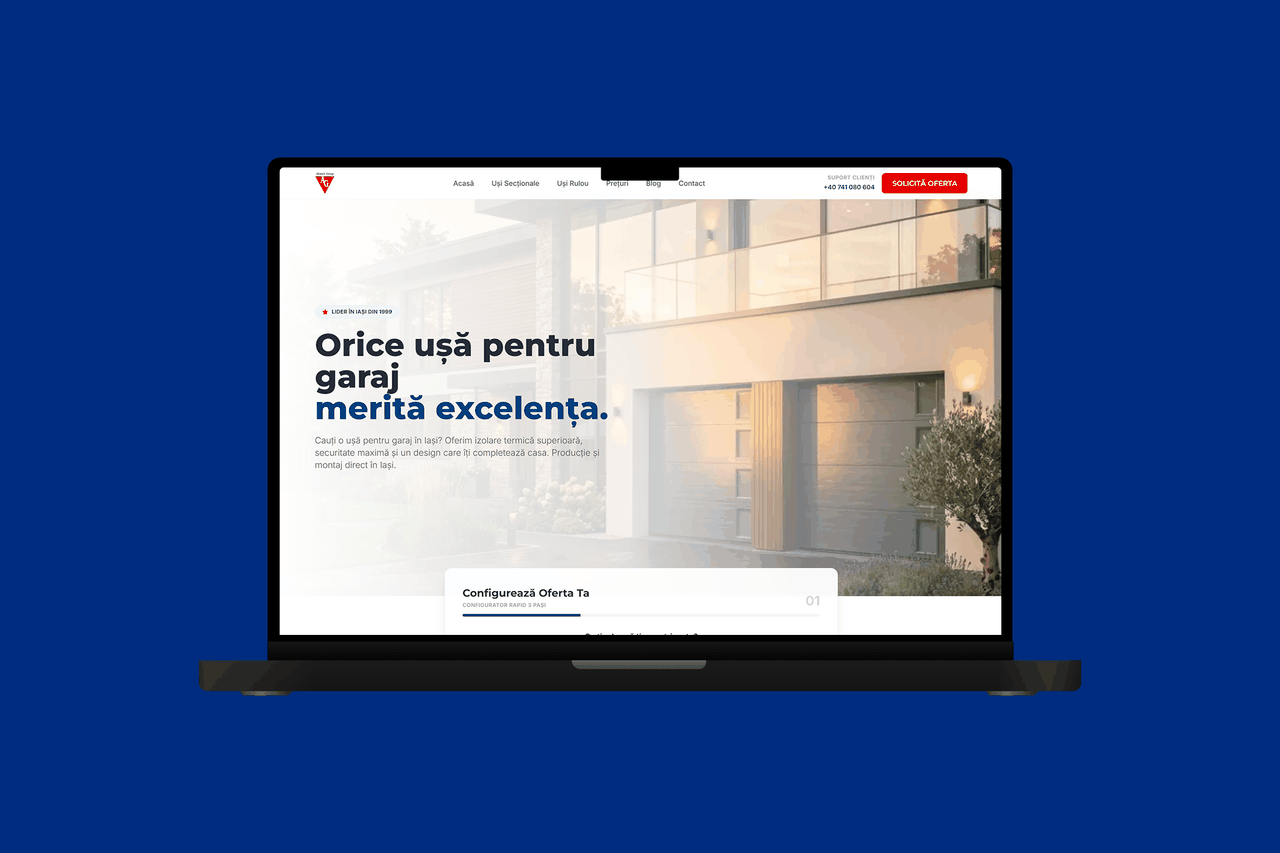 Uși de Garaj Iași — satelit SEO Almet pentru „uși de garaj Iași”, construit de Acid Studios